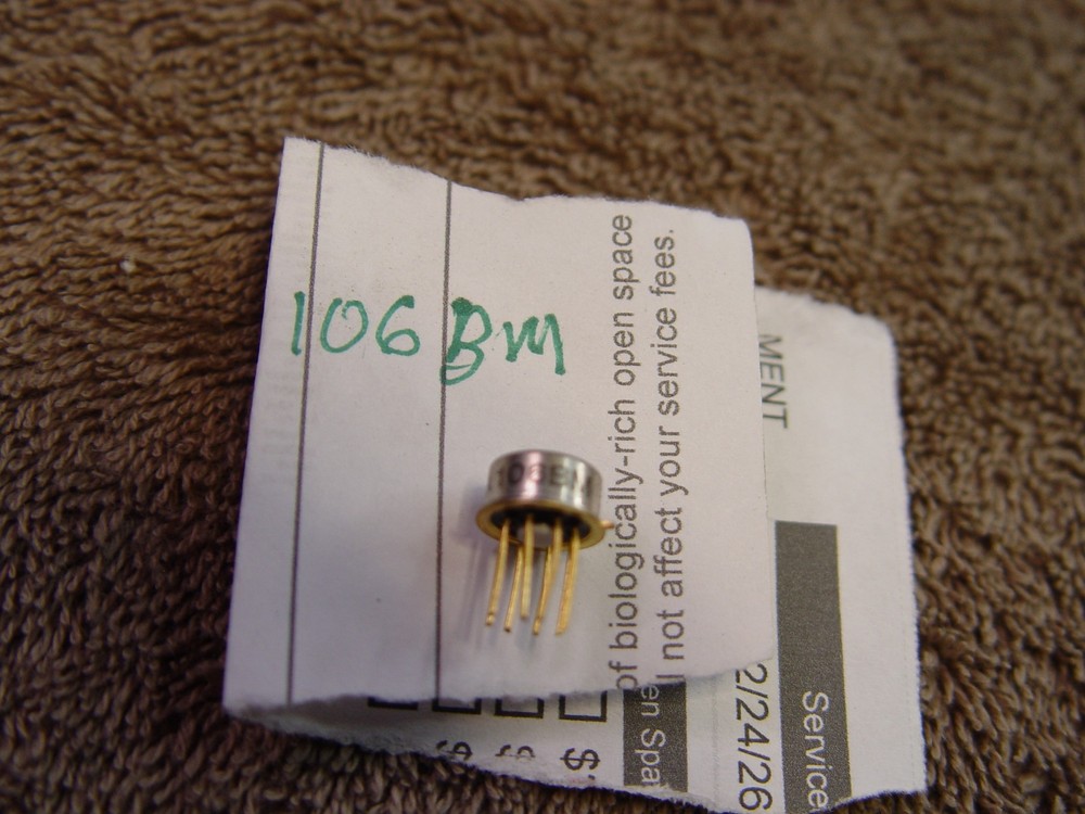 (1)BURR BROWN INA106BM “Gold Standard Test Parts” USA sale Wow! TO-99