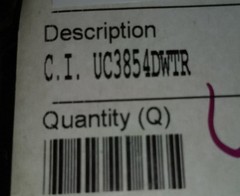 Qty 10-UC3854DWTR-Power Factor Correction – PFC High Power-Factor Preregulator