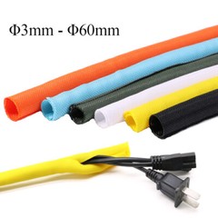 Braided Sleeving Self Closing -Braid Cable Wiring Harness Loom Protection 3-60mm