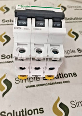3PCS LOT-Schneider A9N3P20C MCB 20A TP C-Curve ACTI9 10kA-NEW
