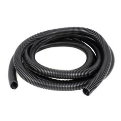 3.7 M 20×25 mm Plastic Corrugated Conduit Tube for Garden,Office Black
