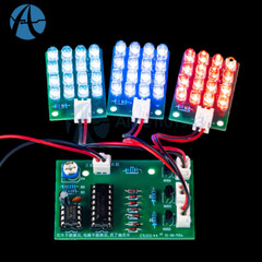 CD4017 + NE555 Flash Light DIY LED Electronic Kit Soldering Learning Project
