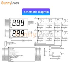 LED Digital Tube Display Calculator Electronic DIY Kit Soldering Practice Parts
