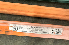 DUCT-O-WIRE FE-758-2 CONDUCTOR BAR ASSEMBLY OAL-12 FT. SECTIONS (LOT OF 4)