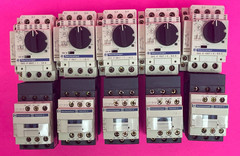 Telemecanique GV2-P06H7, GV2-P10H7 Motor Circuit Breaker w/ LC1D12 [Lot of 5]