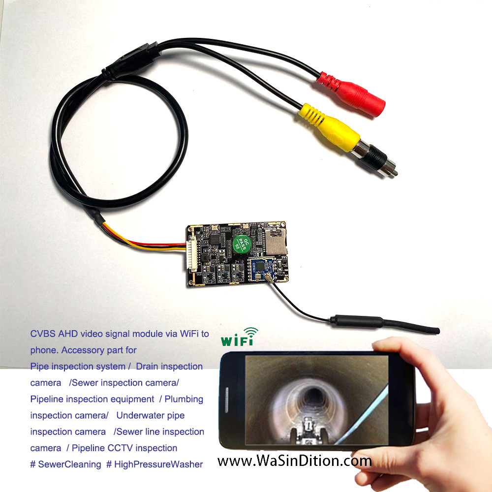 How to watch the video of the sewer/pipe camera wirelessly with Phone / Pad iPad