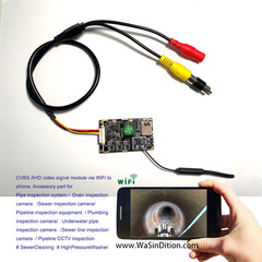 How to watch the video of the sewer/pipe camera wirelessly with Phone / Pad iPad