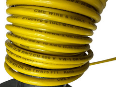 CME E102470 Yellow Machine Tool Wire 10 AWG Approx 27′ Long, 1 lbs 8oz