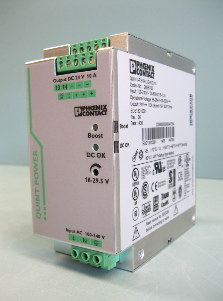 Phoenix Contact QUINT-PS/1AC/24DC/10 Power Supply 100-240V F12
