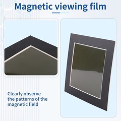4 x 4Inch Magnetic Field Viewing Film,Magnetic Field Viewer,Magnetic Flux9991