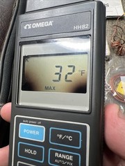 Omega Engineering HH82 Digital Thermometer Tested Works W/Case + Manual + Probes