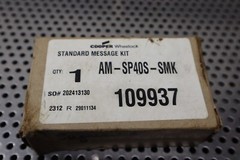 Cooper Wheelock AM-SP40S-SMK Standard Message Kit New Old Stock