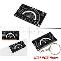 4cm FR4 Multifunctional PCB Reference Ruler Measuring Tool Angle Measure Meter