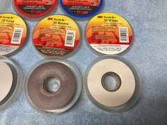 Scotch 35 Vinyl Color Coding Electrical Tape, 3/4 in wide 7 Rolls mostly full