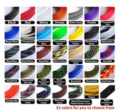Expandable Braided Cable Sleeving 3/4/5/6mm Auto Wiring Harness Tidy Sheathing