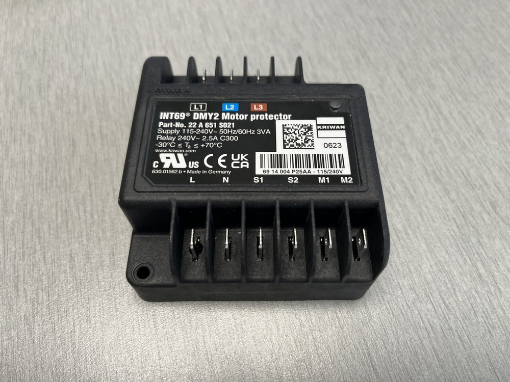 KRIWAN compressor protection module ~ INT69 DMY2 ~ 22A 651 S021