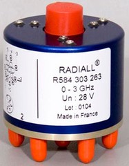NEW Radiall SP5T .8-3 GHz 28 VDC RF SMA Coaxial Switch R584.303.263 R584303263