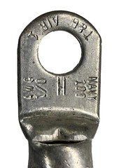 Insulted Bonding Jumper x 16″ Long, 1/0AWG, 3/8″ Lug Hole, 600A