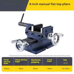 Precision Cross Plain Vise Workbench Bidirectional Mobile Vise Workbench