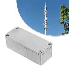 Silver Aluminum Box for Electric Instruments Industrial Metal Enclosure