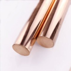 99.9% T2 Pure Copper Rod Metal Round Solid Bar 14~35mm Diameter 200~500mm Long