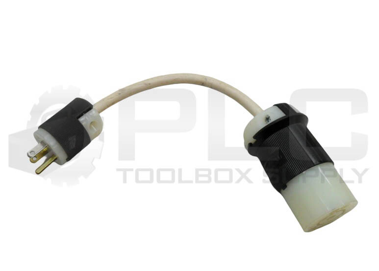 NEW HUBBELL HBL5266C STRAIGHT BLADE PLUG W/ HBL2313 CONNECTOR 20A 125V