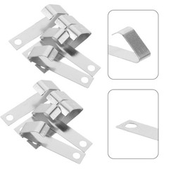 10Pcs Battery Spring Contact Plates Durable Silver Steel for Home Electronics