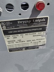 DRYPACK UNIPAK POWER FACTOR CORRECTION CAPACITOR Cat# 8043PMUDF 80KVAR