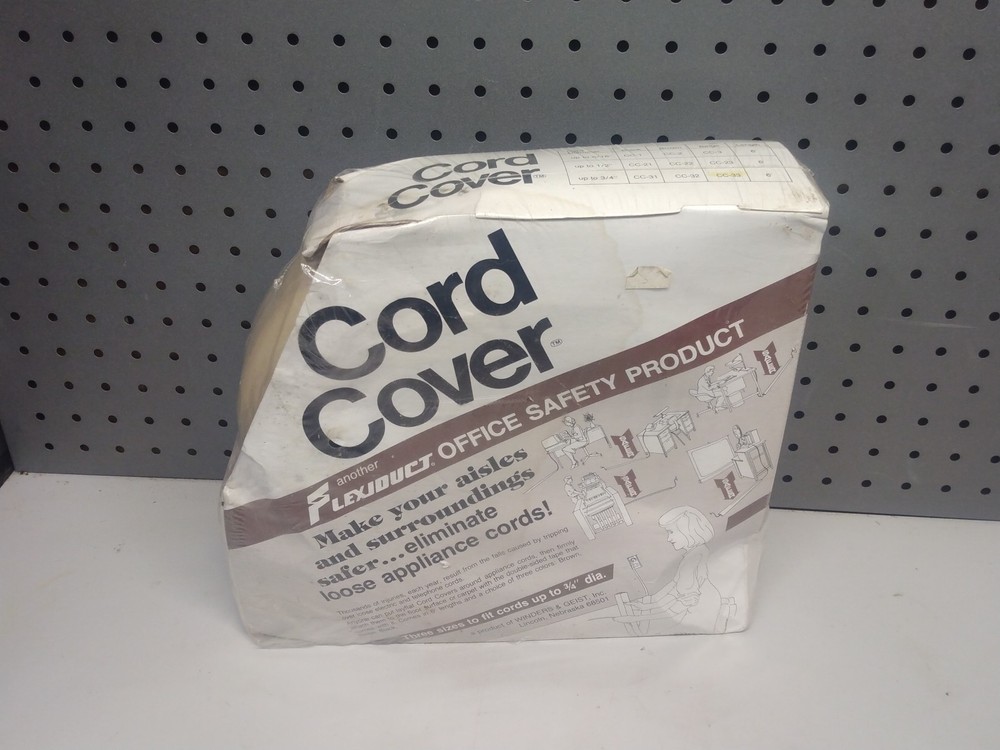 Winders & Geist Flexiduct Cord Cover 3 Sizes 6′ NIP