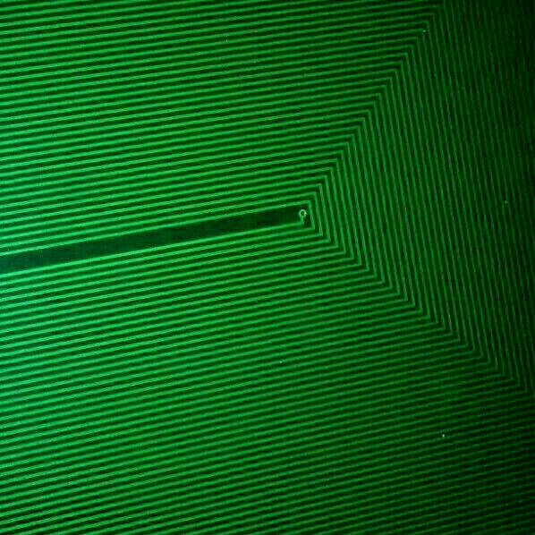 350uh Crystal Radio Green Spiral Coil Rectangular Printed Circuit Board