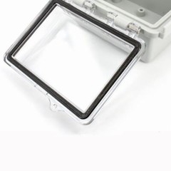 IP67 Waterproof Enclosure Electronic Case Clear Cover Hinged Lid Junction Box