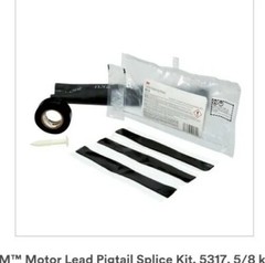 3M Motor Lead Pigtail Splice Kit 5317 5/8 kV, Non-Shielded, 2-1/0 AWG new in box