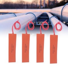 4 Pcs Silicone Rubber Heating Pad Flexible Silicone Heater Mat Rubber Heating