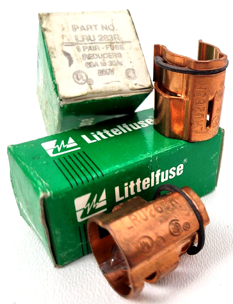 Lot of 2 – LRU263R Littelfuse Fuse Reducers (Box of 2) – Next Day Option – New