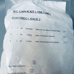 Waters IEC Cable Kit Issue 2 15 A / 16 A