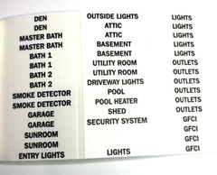 IDEAL Buchanan Wire Marker Booklet 775154 – Household Electrical Panel Labels