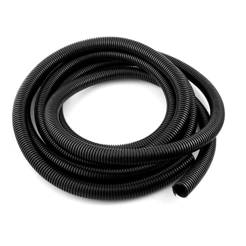 5M 16.4ft Flexible Insulated Black Polyethylene Corrugated Tube Hose Pipe J2X5