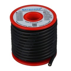 12 Gauge Silicone wire Black spool 25 ft Flexible 12 AWG Stranded Tinned Copp…