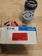NEW Eaton Arrow Hart 7413C Locking Connector 20A 120/208V 3 Phase 4 Pole 4 Wire