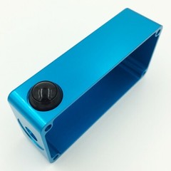 CNC Anodized Aluminum Box Enclosures 100x50x31-mm w/ Otto P9 Snap-In Switch Mod