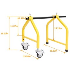 300 LBS Wire Spool Rack Portable Cable Caddy Steel Fully welded Rack Dispenser
