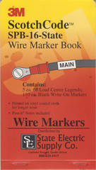 3M Scotchcode Wire Markers SPB-16-State Numbers, Letters & Symbols