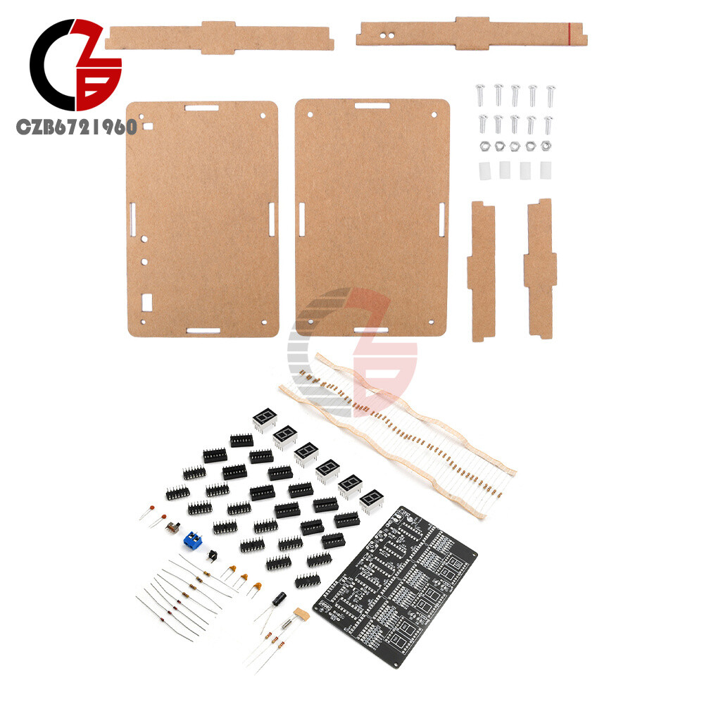 Digital Circuit Clock DIY Electronic Kit Electronic Clock Teaching Kit With Case