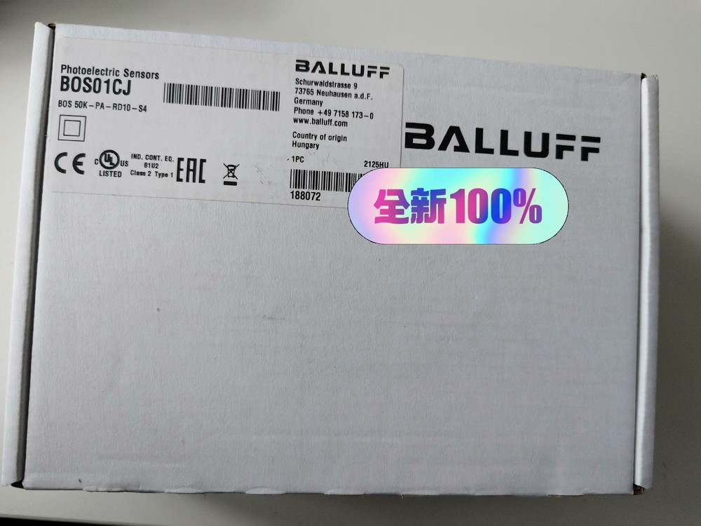 1PCS NEW BOS01CJ 50K-PA-RD10-S4 Diffuse sensors