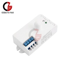 DC12-24V AC110-240V 5.8GHz Microwave Radar Sensor Body Motion HF Detector Switch