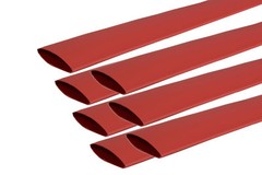 7 Lot TEMCo 1″ Marine Heat Shrink Tube 3:1 Adhesive Glue Lined 12″ long RED