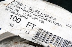 0.5meter- Aplha PIF-200-1/2A 1/2″ (13mm) MIL Silicone-Coated Fiberglass Sleeving