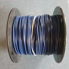 Del City Primary Wire 16 AWG, Dark Blue, 500 FT, 60V DC, PVC