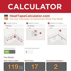 Heat Tape Pro,120V,10ft Power Cord, Roof and Gutter Ice Dam Prevention(14 sizes)