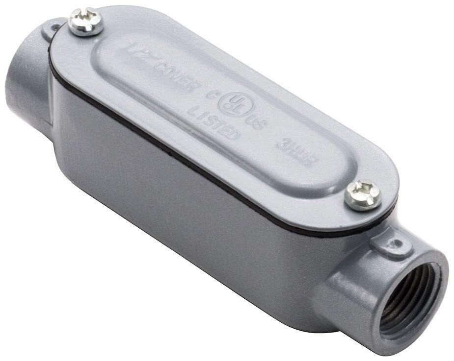 Southwire C6CG, 2″ Hub, Aluminum, Threaded, C-Type, Rigid Conduit Body, 1 pc
